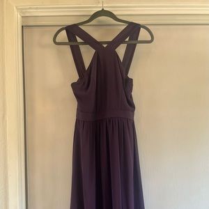 Lulus bridesmaid dress in dusty purple